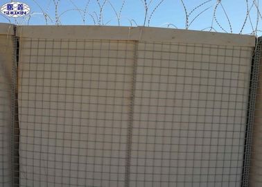 Военные барьеры стены Габион заполненные с песком или утесами