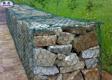 Изготовленные на заказ шестиугольные клетки стены Габион/подпорная стенка утеса ячеистой сети