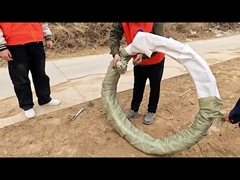 Демонстрация эффекта разворачивания изделия из колючей проволоки