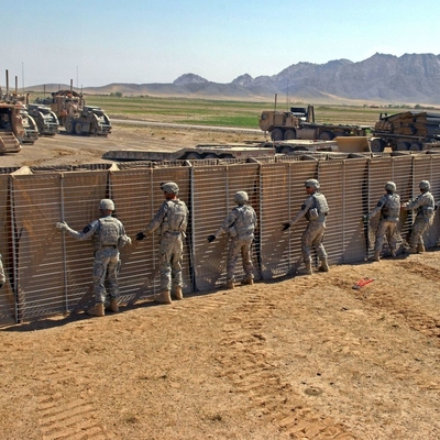 Специализированный военный барьер, оцинкованный для защиты безопасности