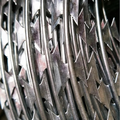 BTO-22 Concertina проволока электрическая оцинкованная Нигерия бритва колючая проволока Бритва проволока цена за рулон