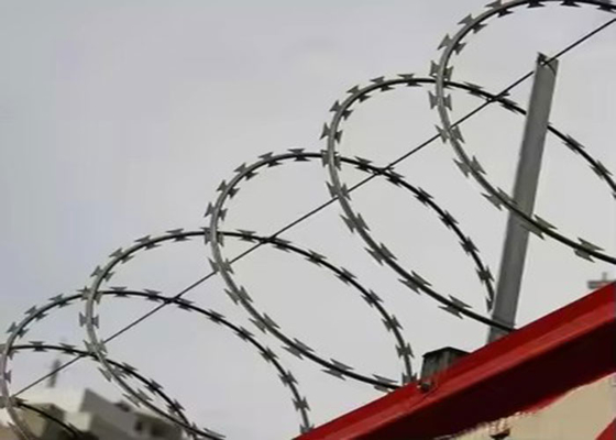 Отличный Концертина Бритва Колючая проволока Безопасное развертывание барьер