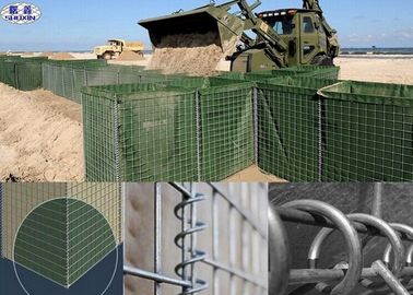 Гальванизированный защитительной размер Гбайон сетки барьеров бастиона подгонянный коробкой