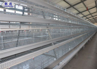 Гальванизированные клетки слоя цыпленка ярусов фермы 3 для питаться птицы