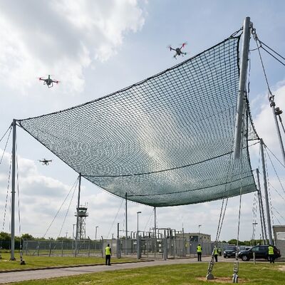Drone Detection & Overhead Netting | Complete Nylon Airspace Defense System