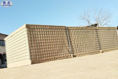 Собранная стена барьеров Мил 3 барьеров Хеско безопасностью защитительным заполненная песком