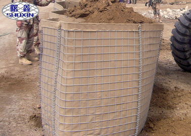 барьеры Hesco квадратного отверстия сваренной сетки 3x 3 военные