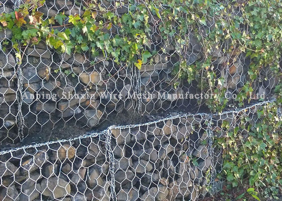Клетки стены Gabion железной проволоки утеса 4mm реки гибкие