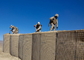 Военная стена армии оцинковывает - алюминиевый покрытый тип барьеры бастиона барьера Hesco защитительные для потока