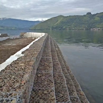 Аттестация Iso Gabion стандарта Astm A975 изготовленными на заказ гальванизированная корзинами