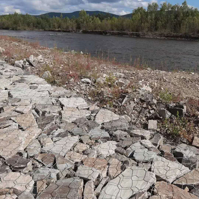 Стандартные корзины Gabion управлением размывания предохранения от реки гальванизировали 2x1x1m