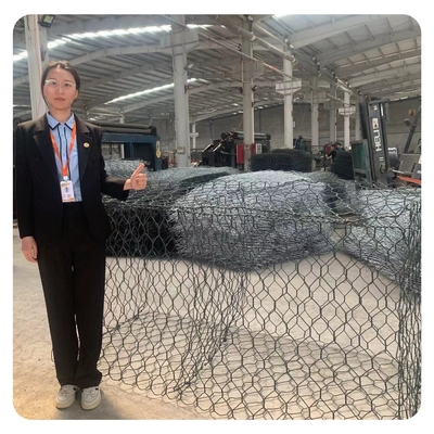 Шестиугольный тюфяк цинка гальванизировал корзину 1x1x1 Gabion ячеистой сети