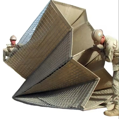 2x1x1 mesh Gabion высокая безопасность складываемые военные барьеры контейнерные стены для бункеров