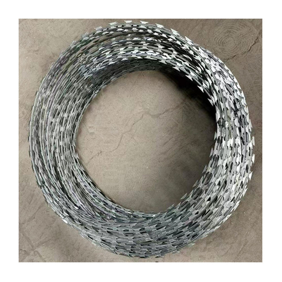 Фабрика CBT-65 Razor Coil Wire Hot Galvanized Low Price PVC Coated Fence Roll