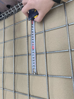 3''x3'' Heavy Duty Defensive Barrier Wall 2.21x1.52x30m Galvanized Steel