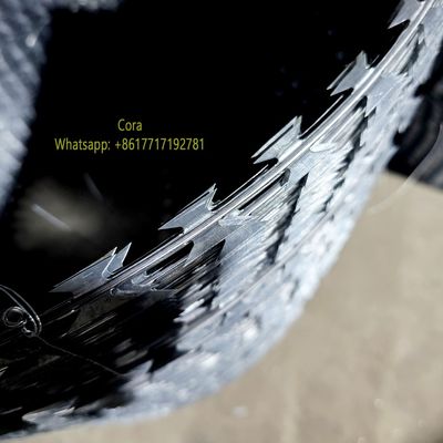 High Density Flat Type Single Razor Concertina Razor Wire for Secure Fencing