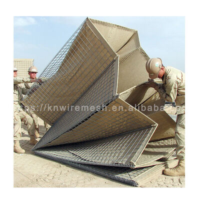 Mil4 Welded HESCO Gabion Sand-Filling Metal Flood Prevention Military Barrier Bastion In Malaysia