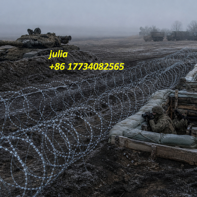 Durable Razor Barbed Wire Featuring Corrosion Resistant Galvanized Steel Blades for Military and Industrial Fencing