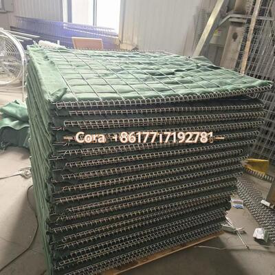 Durable Defensive Barrier Portable Collapsible Protective Wall Baskets For Military