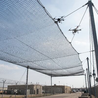 Overhead Netting for Airspace Security | Premium Nylon Anti-Drone Barrier
