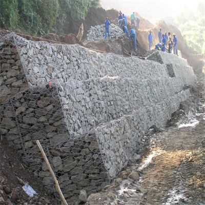 Клетки ячеистой сети железной проволоки корзин подпорной стенки камня 2m Gabion