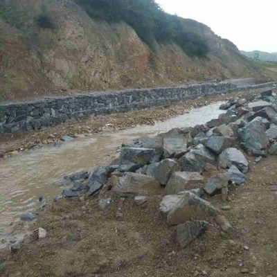 сетка шестиугольника корзины Gabion стандарта 2*1*1m 2mm гальванизированная для подкрепления обваловки