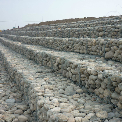 2.7mm сплетенный дизайн подпорной стенки корзин Gabion тяжелый гальванизированный шестиугольный