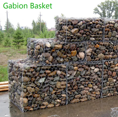 Стена Gabion подпорной стенки ячеистой сети Anticorrosion на защита от наводнений 2 x 1 x 0.5M
