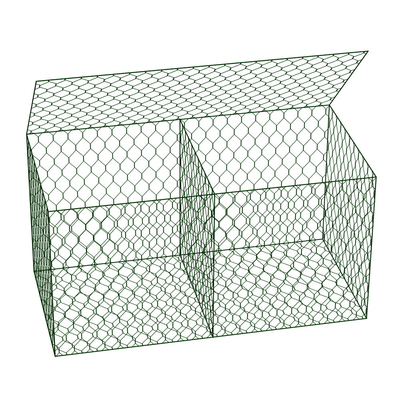 квадрат коробки Gabion ячеистой сети железной проволоки 2.0-4.00mm измеряет клетки стены Gabion