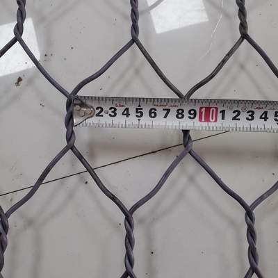 Камень PVC  Gabion контакторов 3.05mm конструкции заполненный корзиной гальванизировал