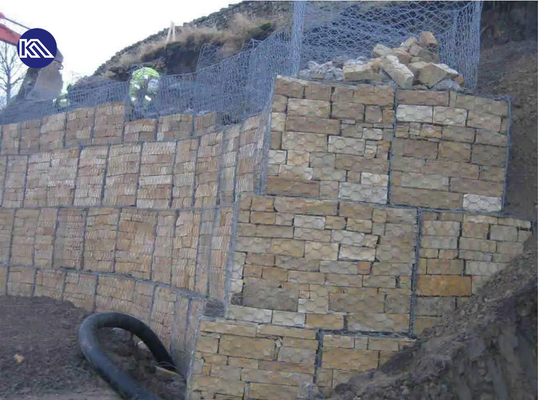 корзины Gabion провода 3.3mm шестиугольной сплетенные сеткой для предохранения от банка