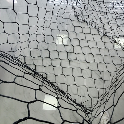 Сетка PVC 2.7mm шестиугольная Gabion для каменной заполненной коробки Gabion