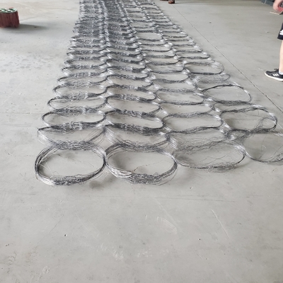 Anti Tank Trap Interception Barrier Wire Mesh Obstacle Net With Plain Weave Woven Cut Welded Bended Processing Services