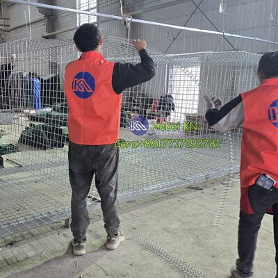 KN Горяче оцинкованная сварная габионная коробка с конкурентоспособной ценой барьера Hesco