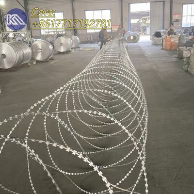 Китайская фабрика Concertina Бритва Колючая проволока используется для ограждения границы страны