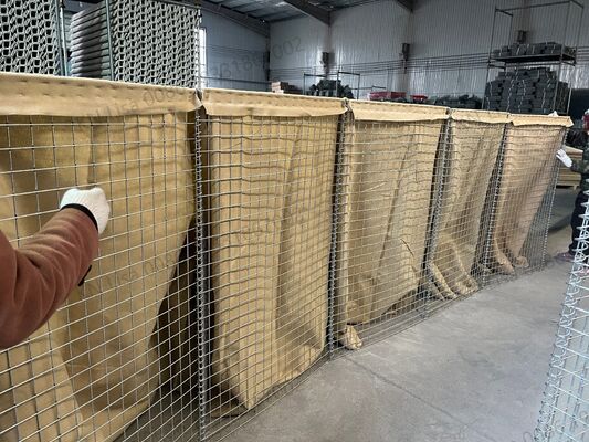 Профессиональные поставкиКондиционированный складной защитный барьер оцинкованная охранная стена наводнение защитный барьер взрыв удерживающая стена