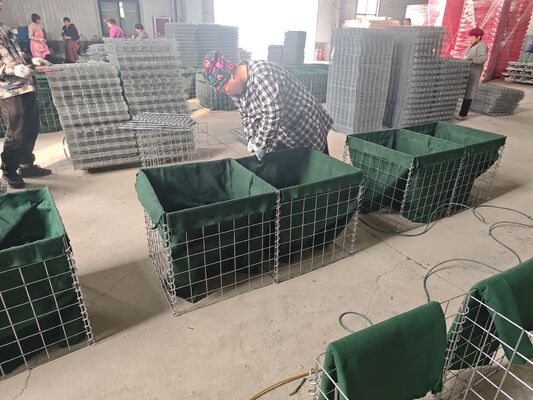 Mil 1 Складной военный барьер Оцинкованная стена безопасности Тактический барьер с наводнением, заполненный песком