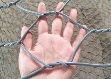 ПВК покрыл корзины 2*1*1М Ловес Габион заполненные камнем для подпорной стенки
