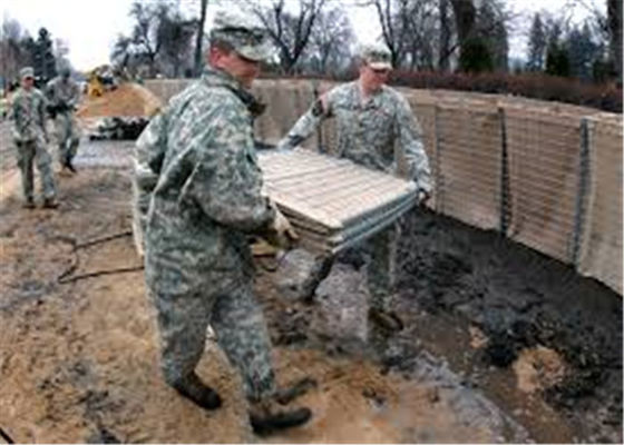 барьер 76.2×76.2mm военный с тканью Geotextile