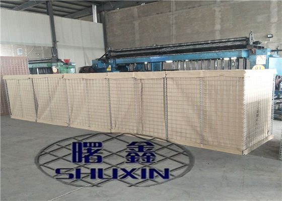 Mil 9 гальванизировал военный Geotextile стены 300gsm Hesco песка