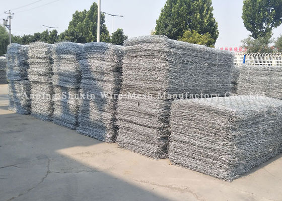 2x1x1m заполненные корзины Gabion горячей оцинкованной стали камня сверхмощные