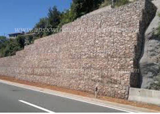 Двойной извив соткет шестиугольник 2.7MM стена Gabion арретирует плетение предохранения от Rockfall