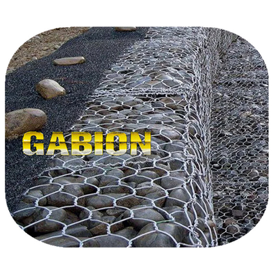 Стандартный Pvc метра 1x1x2 покрыл коробку ячеистой сети провода корзины Gabion тяжелую гальванизированную шестиугольную