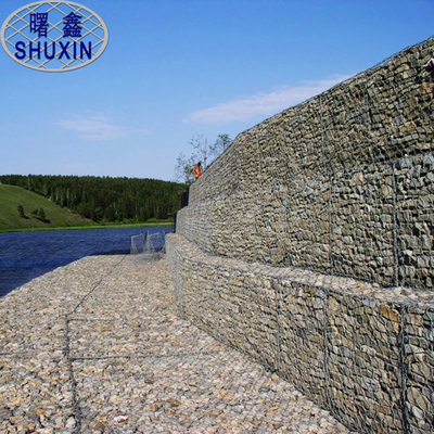 Дизайн подпорной стенки шестиугольника коробок ячеистой сети Galfan 2*1*1 m Gabion