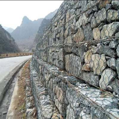 ячеистая сеть стальных Gabion корзин 3*1*1m горячая гальванизированная для регулировки реки