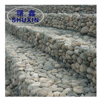 Предохранение от речного берега переплело корзины Gabion провода гальванизированные 1m x 1m x 1m