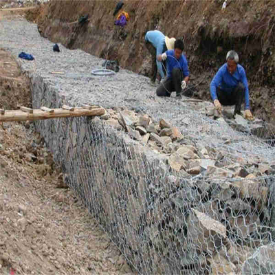 Шестиугольная корзина ячеистой сети 5*1*1m Gabion для проекта инженерства реки